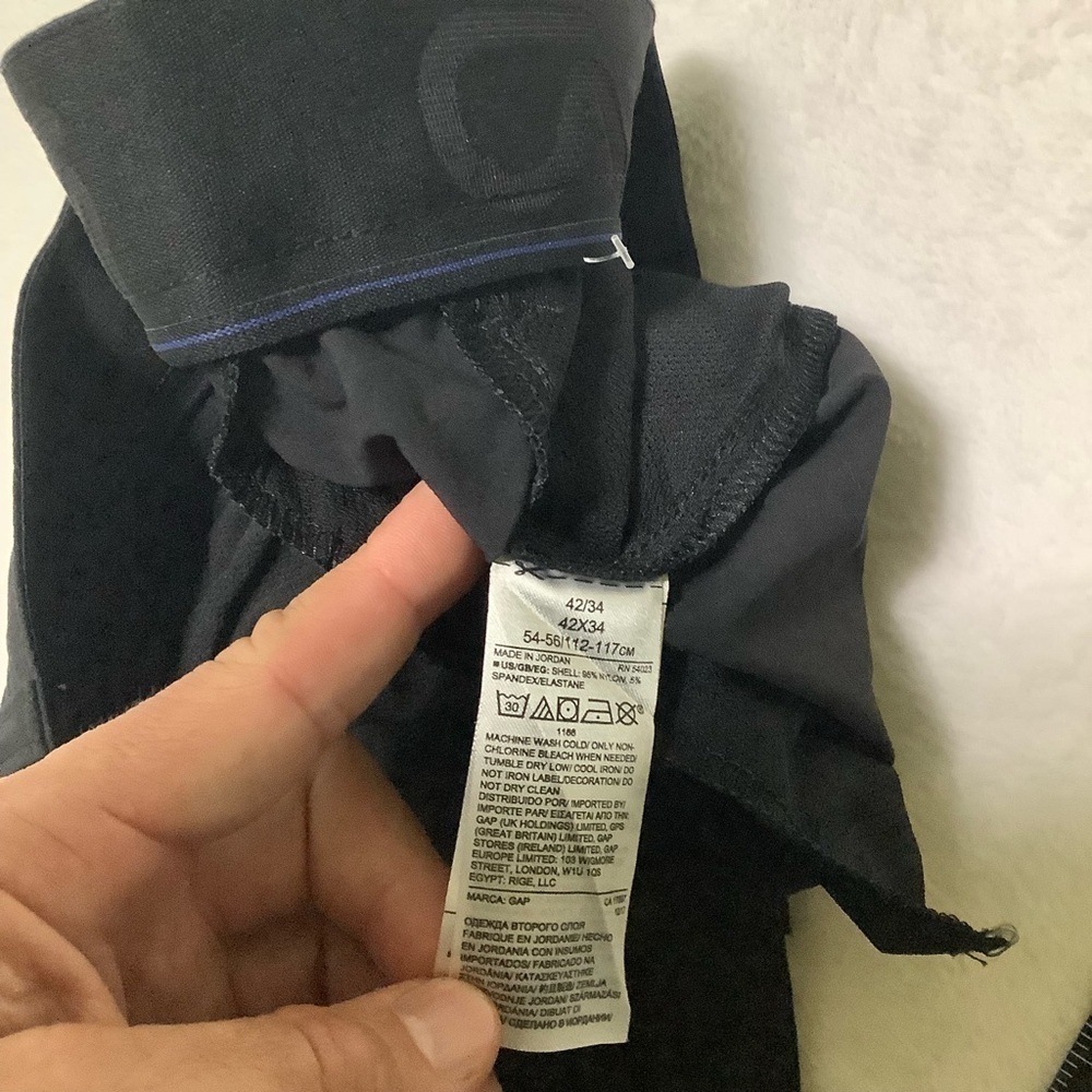 GapFit Drive Pant 2 Sz 42W 34L True Black Golf NWT - Picture 8 of 10